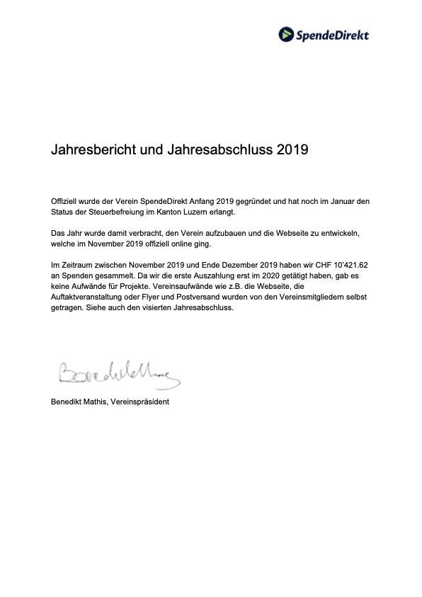 Jahresbericht 2019